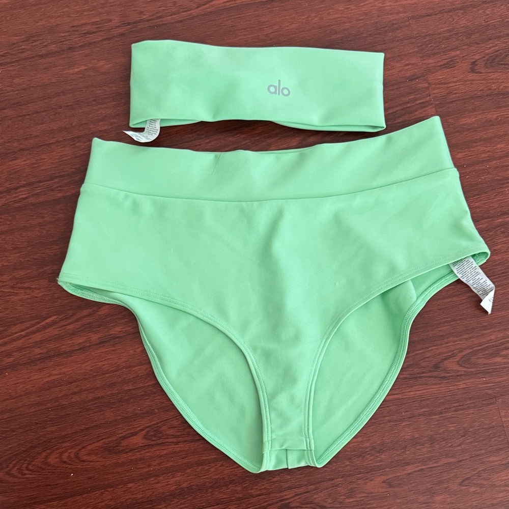 ALO Yoga Kids Mint Green Bikini Set